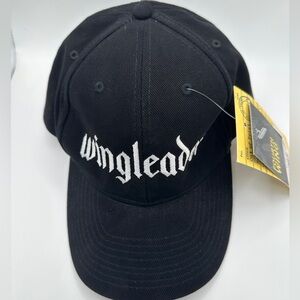 Wingleader Fourth Wing Black Logo Baseball Cap